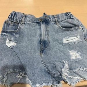 Denim Shorts by Love Tree. Size Medium.